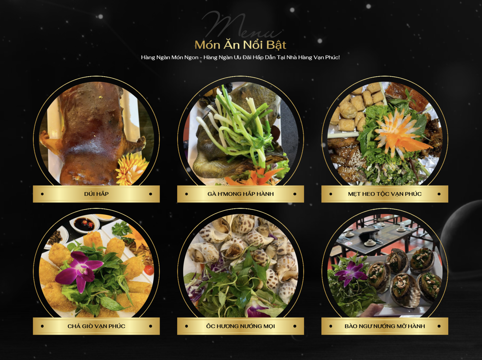 món ăn ngon tại nhà hàng vạn phúc