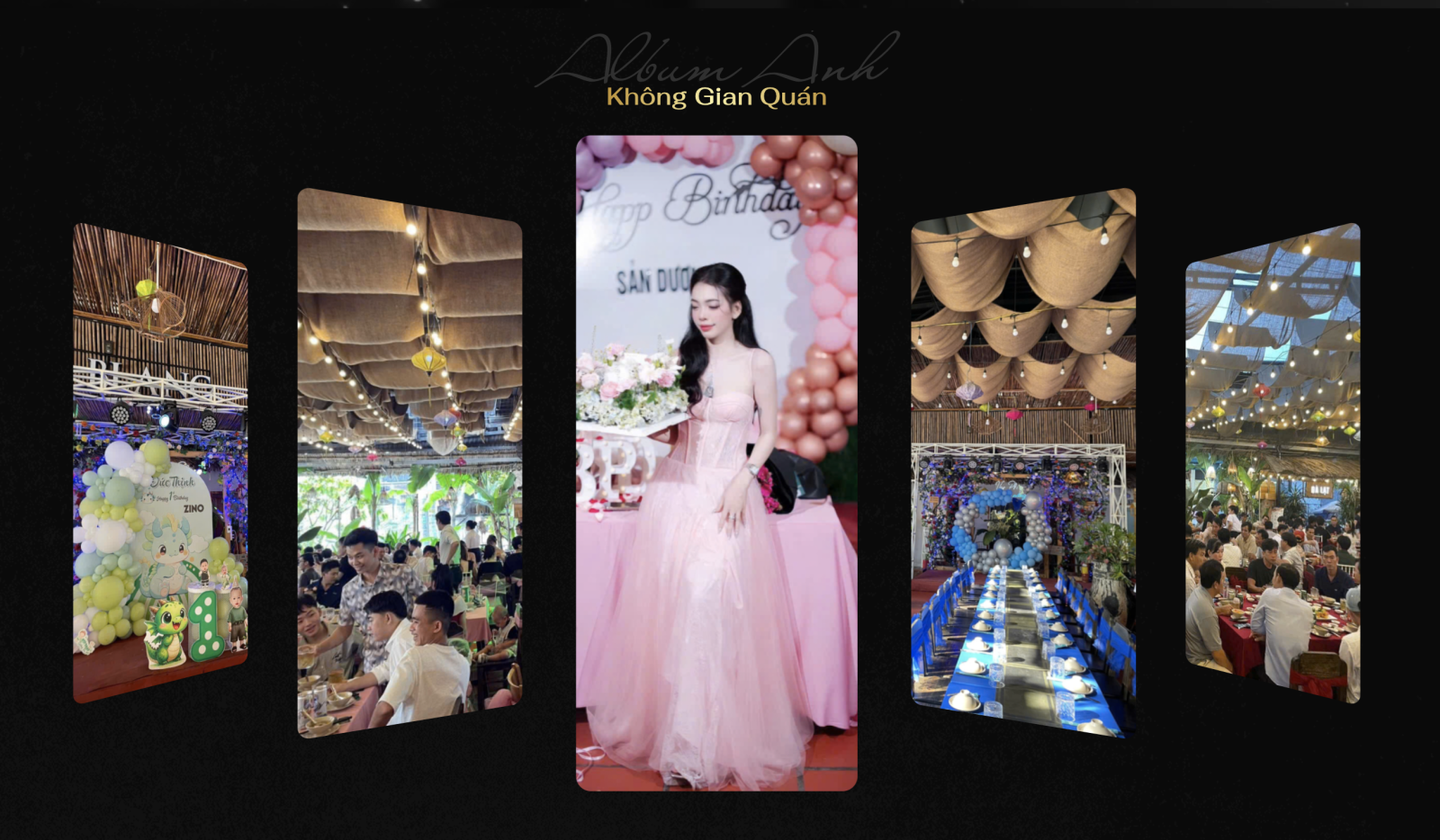 Không gian quán sang trọng