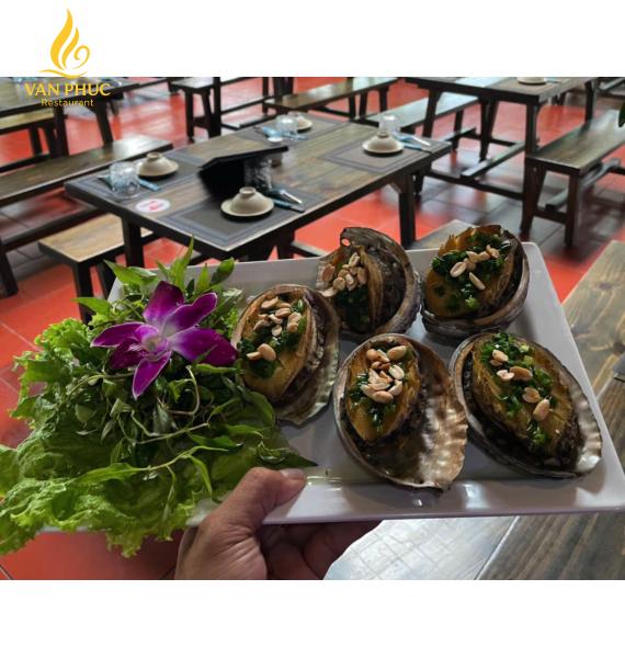 Bào ngư nướng mỡ hành